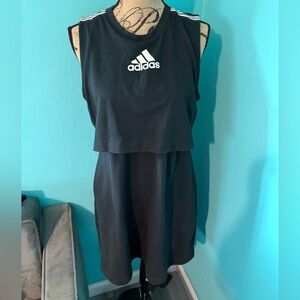 Women’s Adidas Game & Go Golf/Tennis Athleisure Wear Black/white Dress Size M